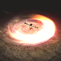 发招时两手周围会环绕形成小型的球状闪电,这时只需要将双手向左右平